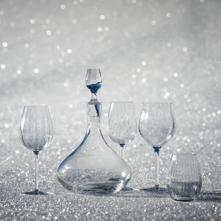 personalized stemware with stripes